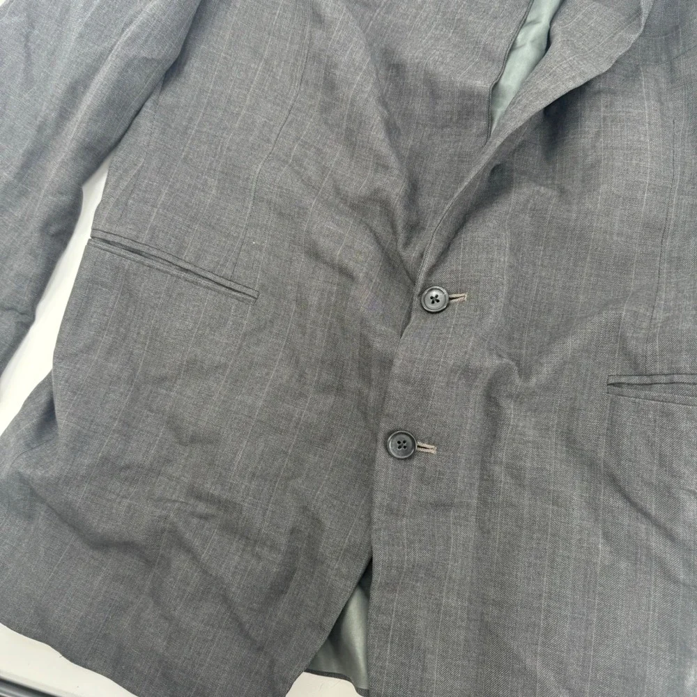 Polo Ralph Lauren Blazer‎ Sport Coat Herringbone Gray Men's Union Made USA